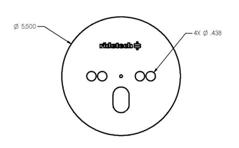 Ridetech Airspring Pattern Plate Centered - 90000026