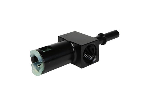Aeromotive 5/16in Quick Connect with AN-06 port and 1/8in gauge port - 15120