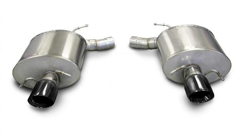 Corsa 2009-2014 Cadillac CTS Sedan V 6.2L V8 Black Sport Axle-Back Exhaust - 14941BLK