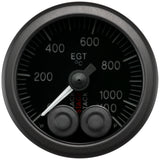 Autometer Stack 52mm 0-1100 Deg C Pro-Control Exhaust Gas Temp Gauge - Black - ST3513