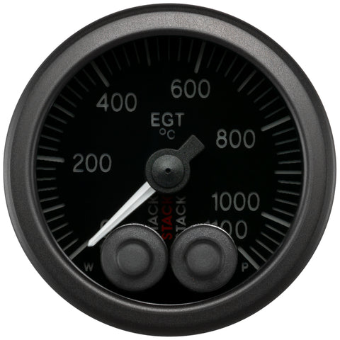 Autometer Stack 52mm 0-1100 Deg C Pro-Control Exhaust Gas Temp Gauge - Black - ST3513