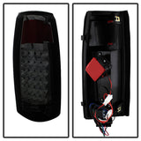 Xtune Yukon Denali 99-00 LED Tail Lights w/ 3rd LED Brake Light Smoked ALT-JH-CCK88-LED-SET-SM - 9032752
