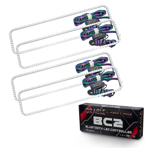 Oracle GMC Sierra 88-98 Dual Halo Kit - ColorSHIFT w/ BC1 Controller - 2276-335