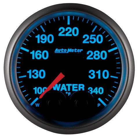 Autometer Elite 52mm 100-340 Deg F Water Temperature Peak and Warn Gauge w/ Electronic Control - 5655
