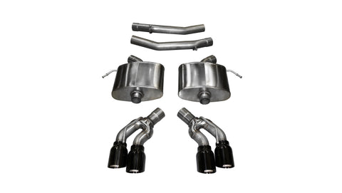 Corsa 2016-2019 Cadillac CTS V 6.2L V8 2.75in Black Xtreme Axle-Back Exhaust - 14358BLK