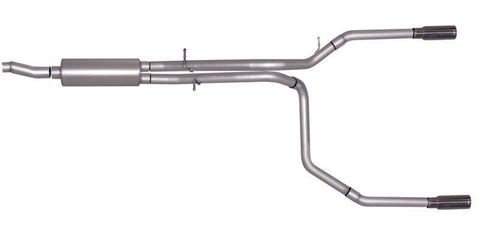Gibson 98-00 Ford F-150 Base 4.6L 2.5in Cat-Back Dual Split Exhaust - Stainless - 69504