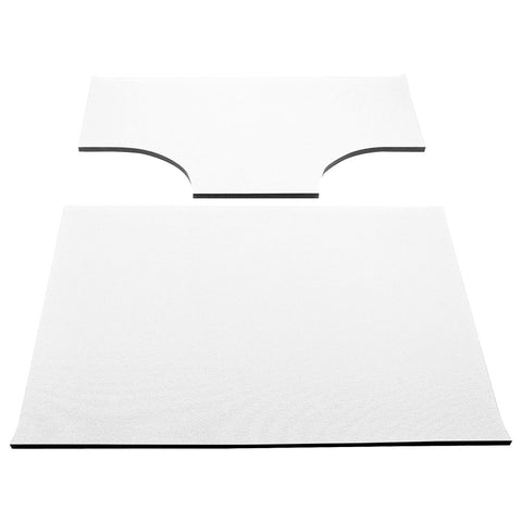 DEI 03-06 Jeep Wrangler TJ 2-Door w/Speaker Pods Boom Mat Headliner - 2 Piece - White - 50148
