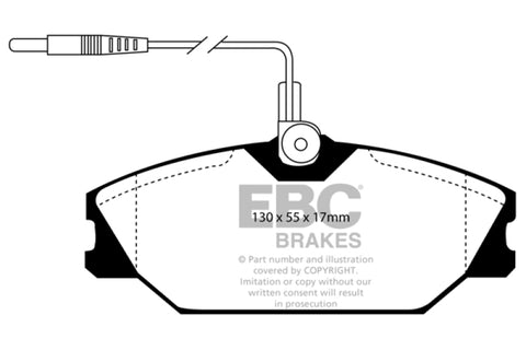 EBC 84-92 Renault 25 2.5 Greenstuff Front Brake Pads - DP2949
