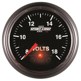 Autometer Sport-Comp II 2-1/16in Digital Voltmeter Gauge - 18V - 3683