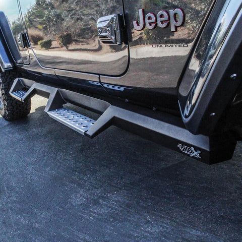 Westin/HDX 2018 Jeep Wrangler JL Unlimited Drop Nerf Step Bars - Textured Black - 56-140652