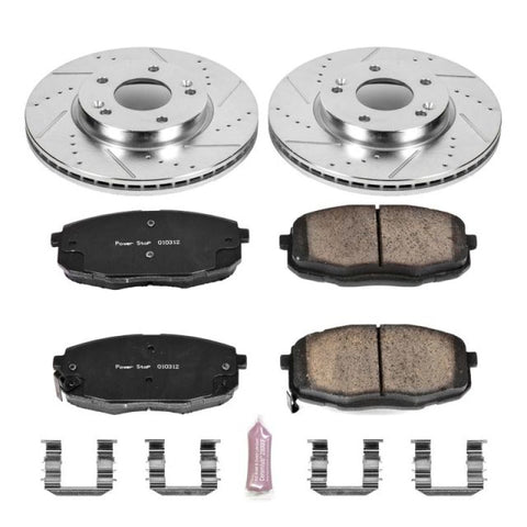 Power Stop 14-16 Kia Soul Front Z23 Evolution Sport Brake Kit - K6946