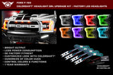 Oracle 15-17 Ford F-150 Headlight DRL Upgrade Kit - ColorSHIFT w/ BC1 Controller - 2395-335