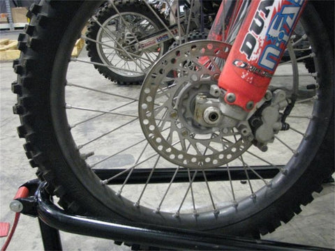 N-Fab Bed Mounted Tire Carrier Universal - Gloss Black - Black Strap - BM1TCBK