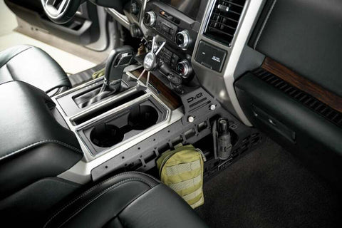 DV8 Offroad 15-20 Ford F150 / 17-21 Ford F250/F350 Center Console Molle Panels & Device Mount - CCFF-01