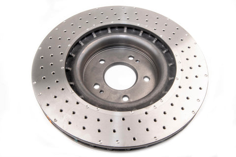 DBA 2018 Kia Stinger w/ Brembo Brakes Front Drilled & Dimpled 4000 Series Rotor - 43342XD