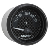 Autometer GT Series 52mm Short Sweep Electronic 140-300 Deg F Oil Temperature - 8048