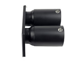 aFe Power Mach Force Xp 4in 304 SS Bolt-On Exhaust Tips Satin Black 14-19 Porsche 911 GT3 3.8L/4.0L - 49C36435-B