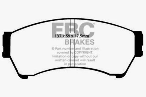 EBC 06-07 Mazda 6 2.3 Ultimax2 Front Brake Pads - UD1192