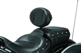 Kuryakyn Plug-N-Go Driver Backrest 14-Up Indian Black Pad, Chrome - 1628