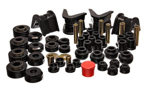 Energy Suspension 73-79 Ford F-150 Pickup 4WD Black Hyper-flex Master Bushing Set - 4.18107G