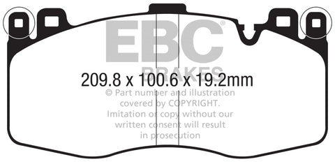 EBC 15-19 BMW X5M 4.4TT (F85) Redstuff Front Brake Pads - DP32370C