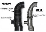 PERRIN 02-07 Subaru WRX / 04-21 STI Turbo Inlet Hose 3in. (For Aftermarket Turbos Only) - Black - PSP-INT-410BK