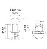 Hella Bulb 7440 12V 21W W3X16d T6.5 - 7440