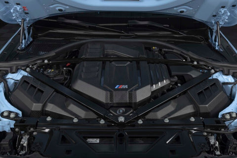 Dinan 21-27 BMW M2/M3/M4 (G80/G82/G87) Matte Carbon Fiber Engine Cover w/Gloss Accents - D590-0005-B