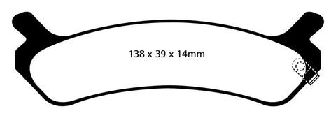 EBC 92-94 Hyundai Sonata 2.0 Redstuff Rear Brake Pads - DP31017C