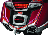 Kuryakyn L.E.D. Vertical Rear Light Strips 12-17 GL1800 Chrome Red Lens - 3237