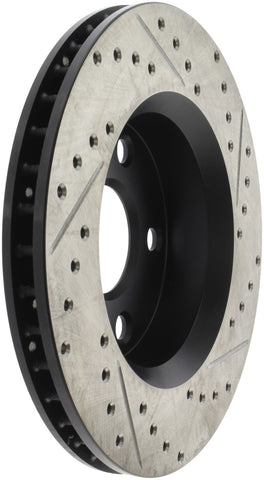 StopTech 07-13 Jeep Wrangler Drilled Right Front Rotor - 128.67068R