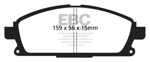 EBC 01 Infiniti Q45 4.1 Yellowstuff Front Brake Pads - DP41861R