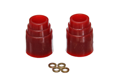 Energy Suspension 3-1/8in Bump Stop Set - Red - 9.9143R