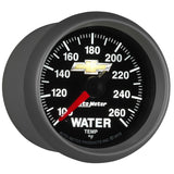 AutoMeter Gauge Water Temp 2-1/16in. 100-260 Deg. F Digital Stepper Motor Chevy Gold Bowtie - 880446