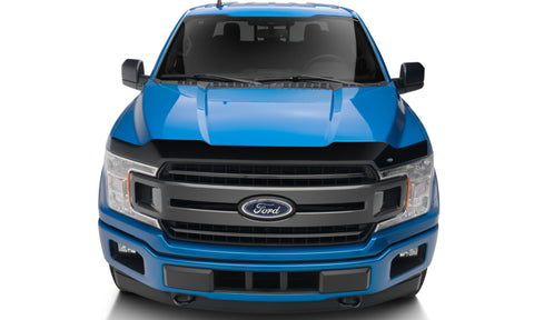 AVS 15-18 Ford F-150 Aeroskin Low Profile Acrylic Hood Shield - Smoke - 322096
