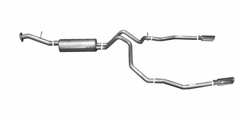 Gibson 00-01 Chevrolet Tahoe Base 4.8L 2.25in Cat-Back Dual Split Exhaust - Stainless - 65560
