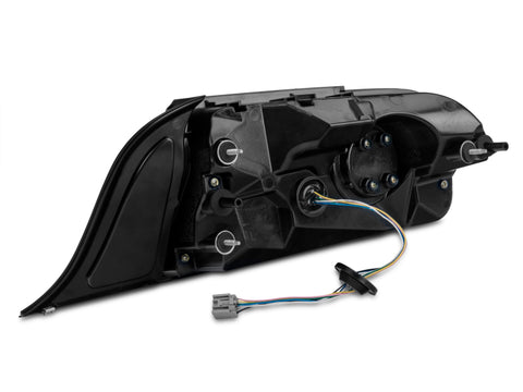 Raxiom 15-22 Ford Mustang Halo LED Tail Lights - Gloss Black Housing (Smoked Lens) - 393827