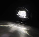 AlphaRex 02-08 Dodge Ram 1500/03-09 Ram 2500/3500 DoubleTap Dual Color LED Proj Fog Lights - Wt/Ambr - 210005