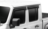 AVS 2018 Jeep Wrangler Unlimited (4-Door) Ventvisor Low Profile Window Deflectors 4pc - Smoke - 894066