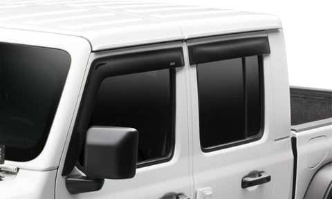 AVS 2018 Jeep Wrangler Unlimited (4-Door) Ventvisor Low Profile Window Deflectors 4pc - Smoke - 894066