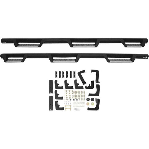 Westin/HDX 17-18 Ford F-250/350 Crew Cab (6.75ft Bed) Stainless Drop Nerf Step Bars - Textured Black - 56-5340252