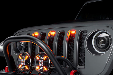 Oracle Universal Pre-Runner Style LED Grill Light Kit (New Style) - Amber w/Tinted Lens - 5889-005-T