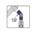 Russell Performance -6 AN to 1/4in NPT 45 Degree Flare to Pipe Adapter - 660950