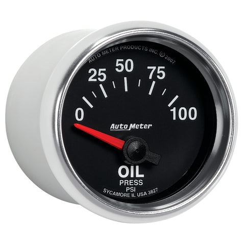 Autometer GS 0-100 PSI Short Sweep Electronic Oil Pressure Gauge - 3827