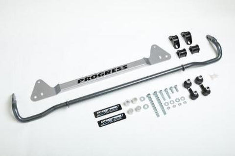 Progress Tech 92-95 Honda Civic / 92-95 Honda Del Sol Tubular Rear Sway Bar (25mm - Adjustable) - 62.1044