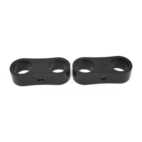 Russell Hose Separator For -12 Braided Hose Black Anodize (2 Pack) - 654333