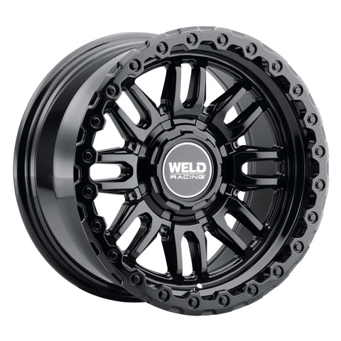 Weld Off-Road Swift 17x9in - 8x170 BP - ET-12 - 125.1mm CB - Gloss Black Wheel & Ring - W18479017450