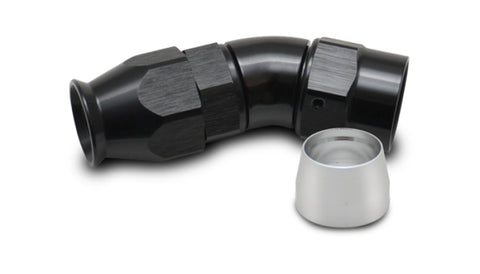 Vibrant Aluminum 30 Degree One Piece Hose End for PTFE Lined Hose (Size -12AN) - 28312