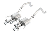 Borla 15 Chevy Corvette C7 ZO6 6.2L w/o AFM w/ NPP ATAK Quad RD RL AC Tips Center Rear Exit Exh - 11905