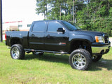 N-Fab Nerf Step 07-13 Chevy-GMC 1500 Crew Cab 5.7ft Bed - Gloss Black - Bed Access - 3in - C07100CC-6